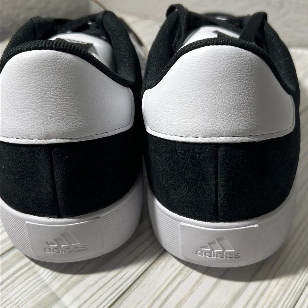 Adidas Men's Classic VL court 3.0 Black White lace up Sneakers size‎ 11.5 ID6278